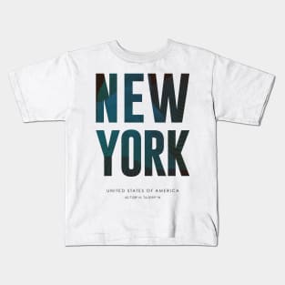 New York City typography Kids T-Shirt